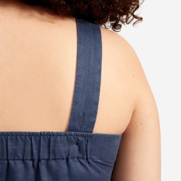 Everlane Linen Square-Neck Jumpsuit nwot - Picture 4 of 6